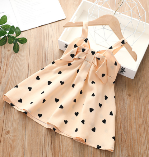 Vestido Infantil de Verano Estilo Coreano con Tirantes - Image 3