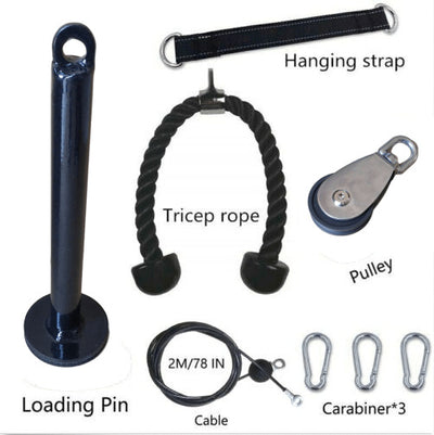 Set Completo de Entrenamiento Portátil con Polea y Cuerda para Brazos - Image 6