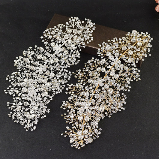 Accesorios para el Cabello Nupcial con Cristales Rhinestone Hechos a Mano