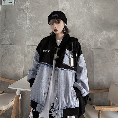 Chaqueta Vaquera con Letras Bordadas para Hombre y Mujer - Image 13
