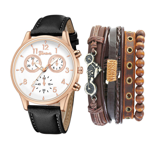 Reloj Pulsera Punk con Cinturón y Brazalete Doble Esfera - Image 7