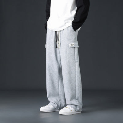 Pantalones Casuales Hombre Corte Amplio y Drapeado - Image 8