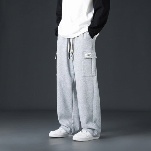 Pantalones Casuales Hombre Corte Amplio y Drapeado - Image 8