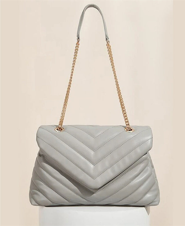 Bolso Bandolera con Cadena Metálica y Bordado para Mujer - Image 4