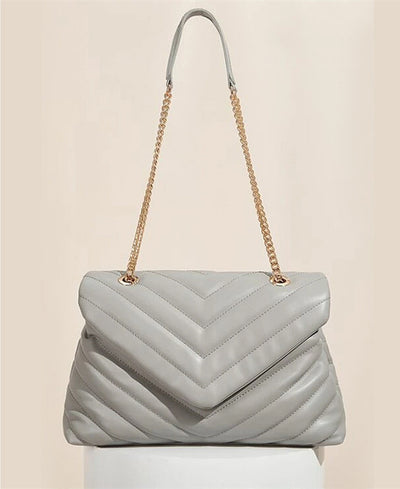 Bolso Bandolera con Cadena Metálica y Bordado para Mujer - Image 4