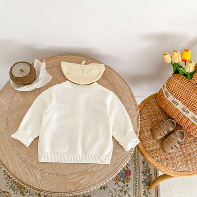 Cardigan Infantil de Algodón con Patrón de Dibujos Animados y Bordado - Image 7