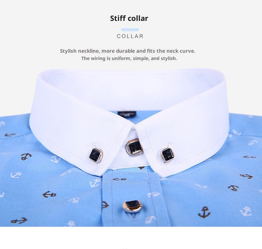 Camisa Estampada de Manga Larga Estilo Coreano para Hombre - Image 23