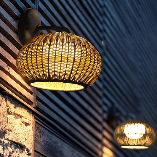 Lámpara de Pared Exterior Artística con Enredadera China Moderna - Image 12