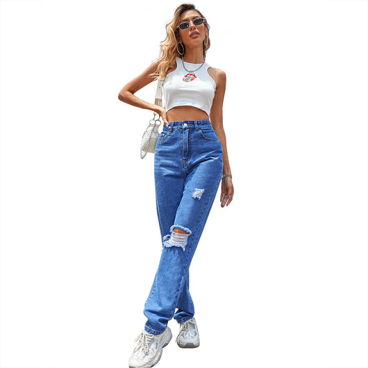 Pantalones Vaqueros de Moda para Mujer - Diseño Contemporáneo - Image 4