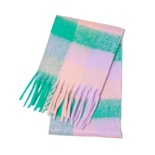 Bufanda Gruesa Cuadros Otoño Invierno - Diseño Multicolor Elegante - Image 17