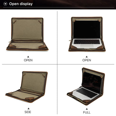 Maletín Ejecutivo de Cuero Genuino para Laptop 14.2 Pulgadas - Image 16