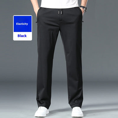 Pantalones de Cintura Elástica Holgados y Rectos para Hombre - Image 6