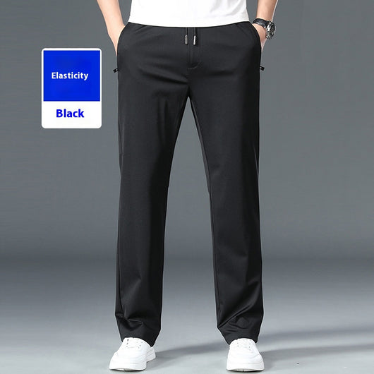 Pantalones de Cintura Elástica Holgados y Rectos para Hombre - Image 6