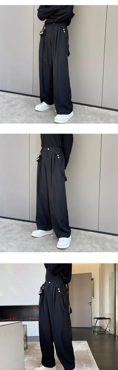 Pantalones Casuales Holgados para Hombre con Pierna Ancha y Caída Larga - Image 11