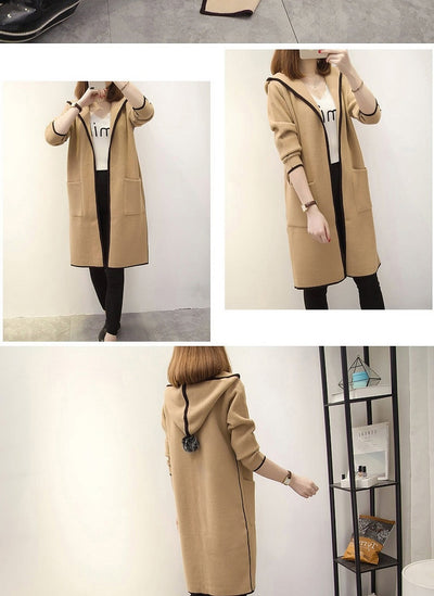 Abrigo Cardigan Trench de Largo Medio para Mujer - Image 15