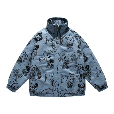 Chaqueta Tie Dye con Cuello Mao para Hombre - Image 21