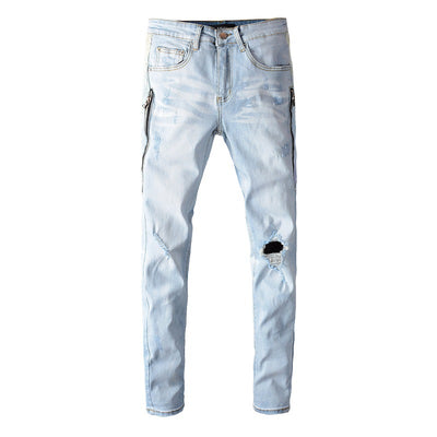 Pantalones Vaqueros Rotos Estilo Urbano para Hombre - Image 17