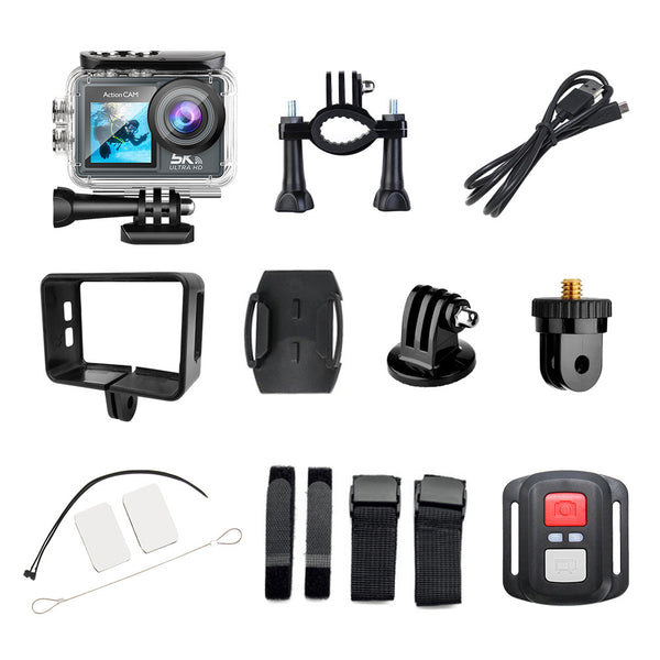 Cámara Deportiva 5K con Control WiFi a Distancia