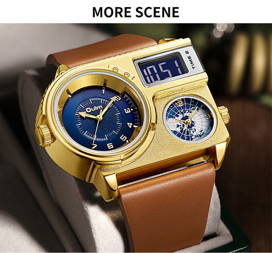 Reloj Deportivo Casual para Hombre con Esfera Grande y Correa de Cuero - Image 15