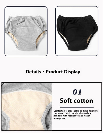 Ropa Interior Unisex a Prueba de Fugas para Adultos, de Algodón Puro y Transpirable - Image 16