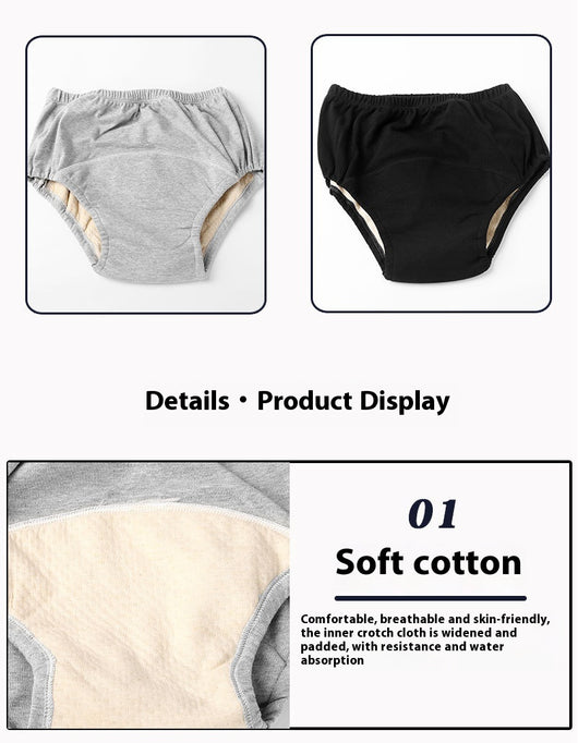 Ropa Interior Unisex a Prueba de Fugas para Adultos, de Algodón Puro y Transpirable - Image 16