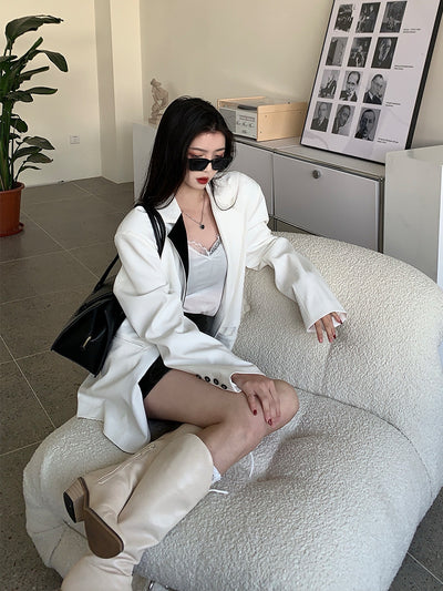 Traje Blazer Blanco Mujer - Elegancia y Sofisticación Urbana - Image 3