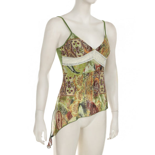 Chaleco Estampado Vintage con Tirantes - Image 17