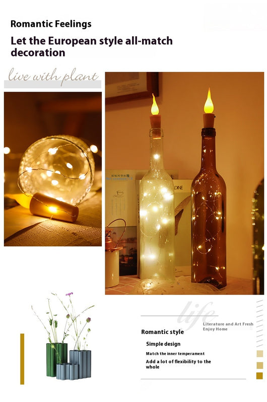 Luz LED Decorativa para Botellas - Tapón con Efecto Destello - Image 14