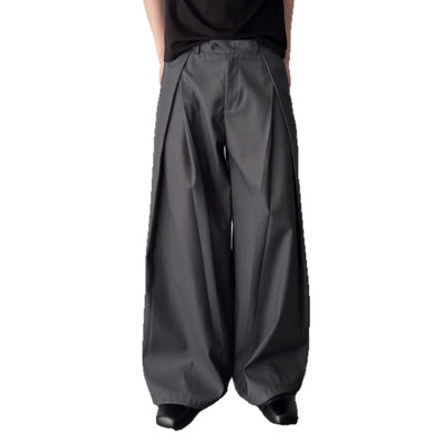 Pantalones Holgados Drapeados Hasta el Piso para Hombre - Image 5