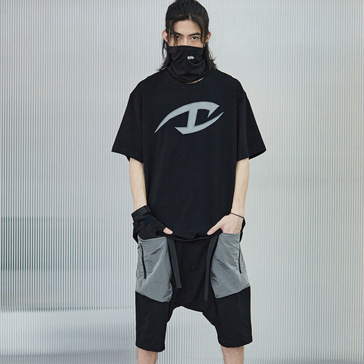 Pantalones Samurai con Panel de Nylon y Metal