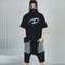 Pantalones Samurai con Panel de Nylon y Metal