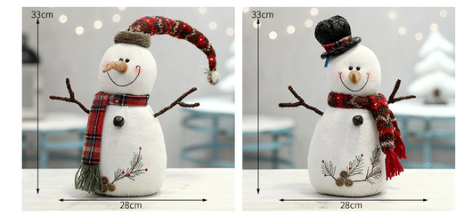 Muñeco de Nieve Navideño de Peluche con Bufanda y Capucha - Image 17