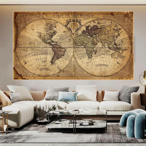 Póster de Pintura Tierra para Sala de Estar