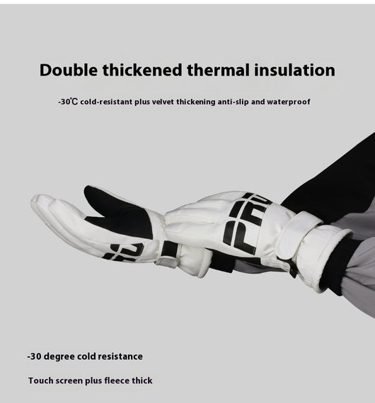 Guantes Térmicos Impermeables Antideslizantes para Esquí Mujer con Pantalla Táctil - Image 14