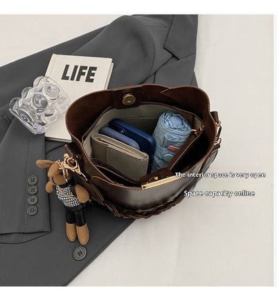Bolsa Retro Estilo Messenger con Diseño de Cubo Portátil - Image 23