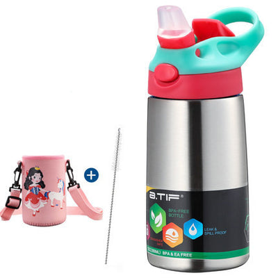 Termo Infantil Acero Inoxidable Antiderrames con Popotes para Bebés - Image 4