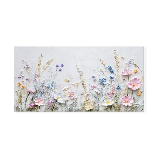 Cuadro Decorativo Flores 3D con Técnica Paleta - Arte Moderno para Sala de Estar - Image 5