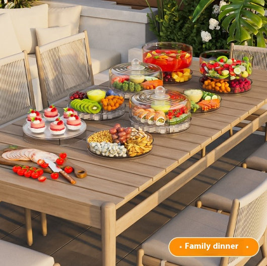 Bandeja Giratoria Refrigerada de 4 Compartimentos para Almacenamiento Multifuncional - Image 10