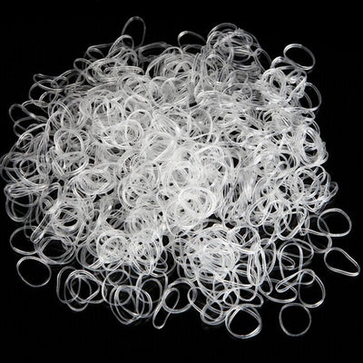 Bandas Elásticas Transparentes para el Cabello Infantil - Coleteros Suaves - Image 5