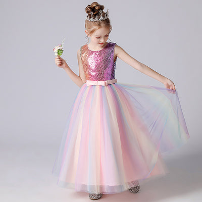 Vestido Largo de Niña para Presentaciones y Eventos Especiales - Image 6