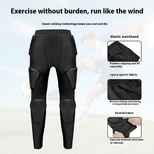 Pantalones de Compresión con Protección de Rodillas para Deportes