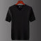 Camiseta Masculina de Tricô Gola V Manga Curta