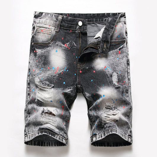 Pantalones Vaqueros Rotos Estilo Retro Europeo y Americano