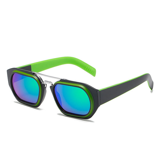 Gafas Cuadradas con Lente Espejada - Estilo Influencers Europeos y Americanos - Image 6