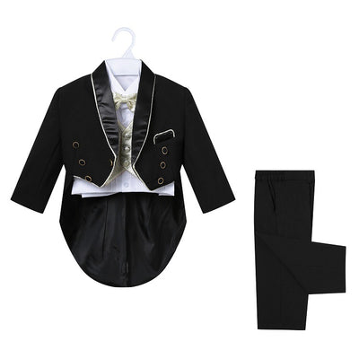 Conjunto de Esmoquin Infantil Británico para Presentador de Piano y Eventos - Image 12