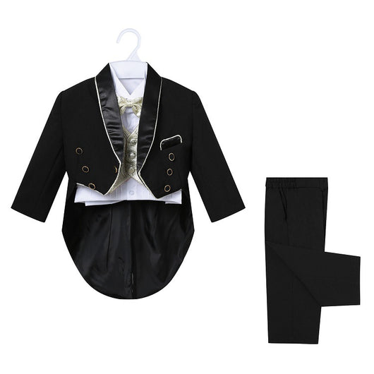 Conjunto de Esmoquin Infantil Británico para Presentador de Piano y Eventos - Image 12