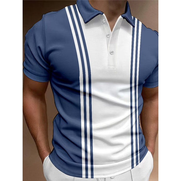 Playera Casual para Hombre con Cuello Solapa y Botones