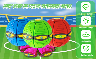Pelota Voladora UFO con 6 Luces LED para Perros y Niños - Image 21