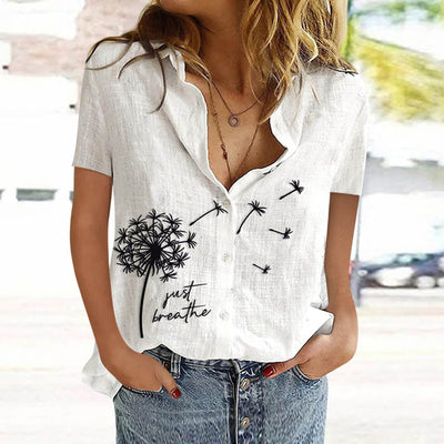 Blusa Casual de Algodón y Lino para Mujer - Image 5