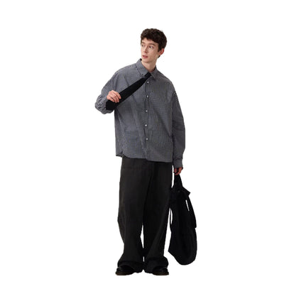 Camisa de Manga Larga a Cuadros para Hombre - Primavera y Otoño - Image 5